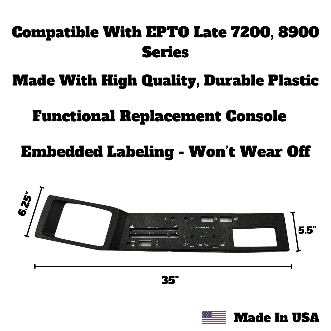 Replacement Tractor Console Panel Compatible with CaseIH Magnum 7200 & 8900 Series | Functional Replacement EPTO Console | Made in USA