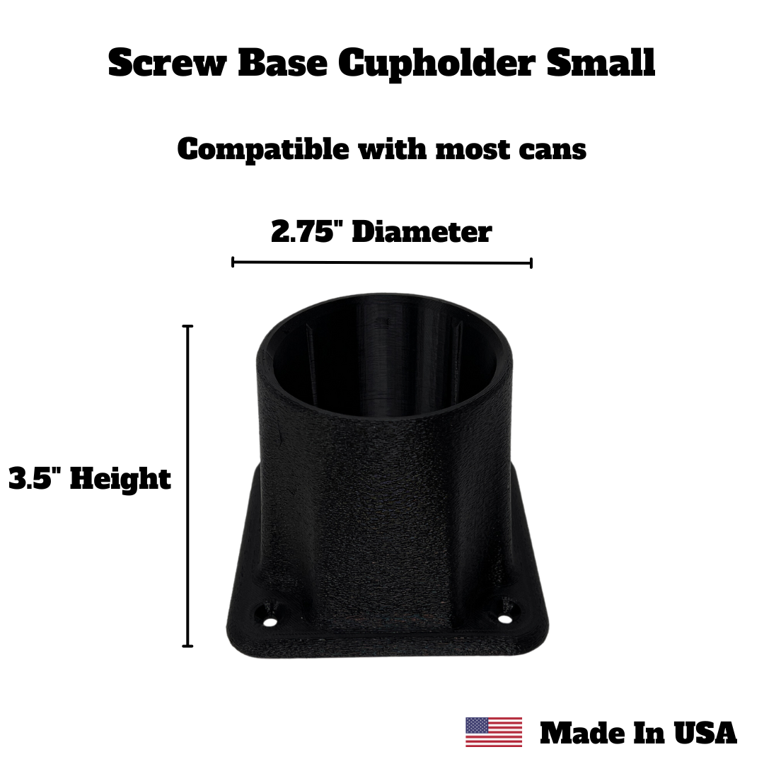 Screw Base Cupholder | 4 Screw Attachment Cupholder for Industrial Equipment