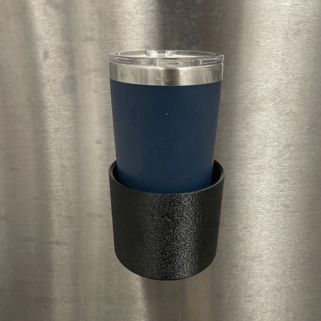 Magnet Side Mount Cupholder | Industrial Embedded Neodymium Magnet Cupholder for Side Mounting to Equipment